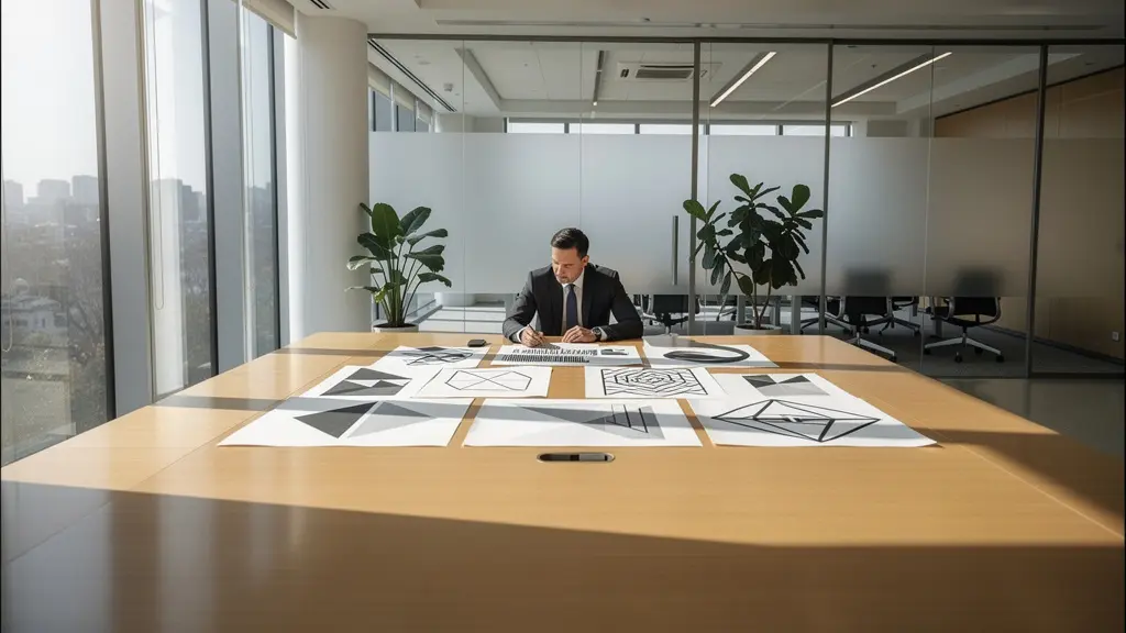 Banquier analysant méticuleusement un dossier dans un environnement professionnel