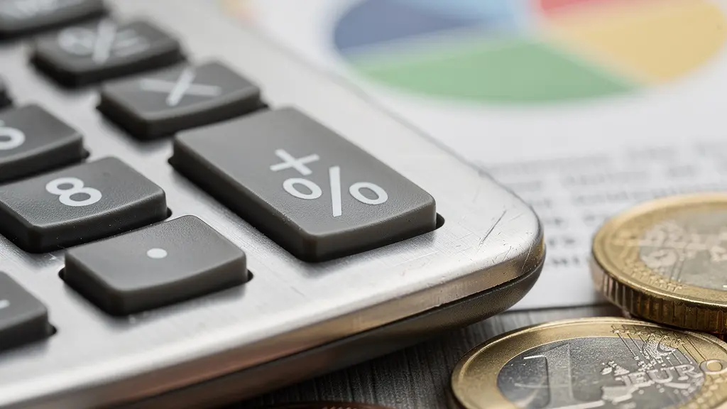 Calculatrice et documents financiers sur bureau avec graphiques de rentabilité