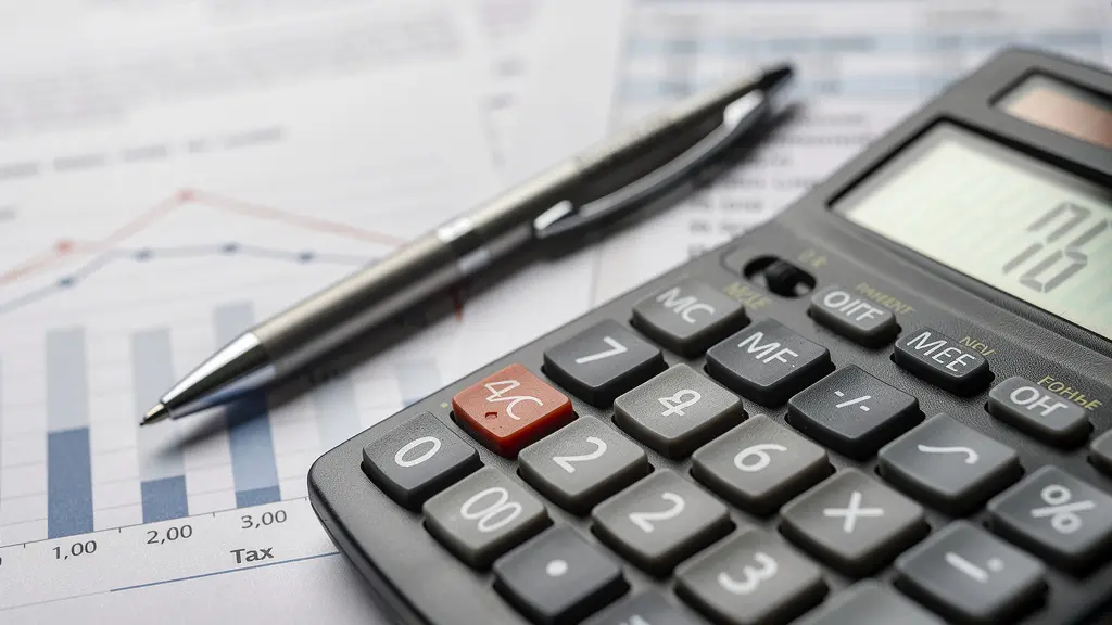 Bureau avec calculatrice, documents fiscaux et graphiques comparatifs entre dispositifs Denormandie et déficit foncier