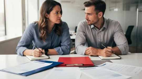 Comparaison et négociation de plusieurs offres de courtiers immobiliers pour obtenir le meilleur taux de prêt