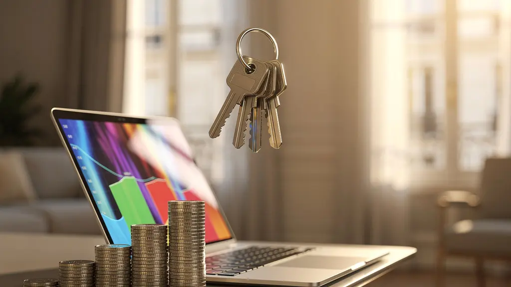 Investisseur immobilier analysant un tableau de rentabilité dans un appartement moderne