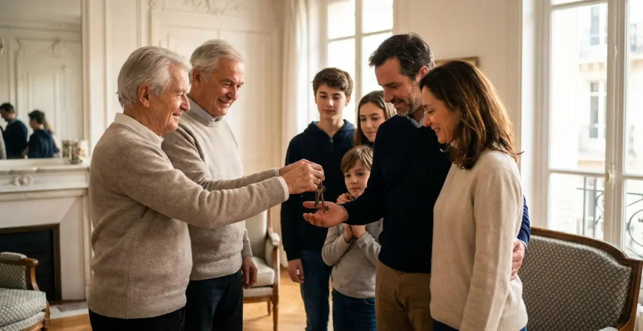 Transmission de patrimoine immobilier entre générations d'une famille