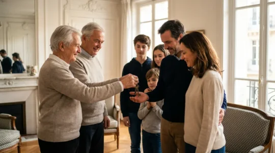 Transmission de patrimoine immobilier entre générations d'une famille